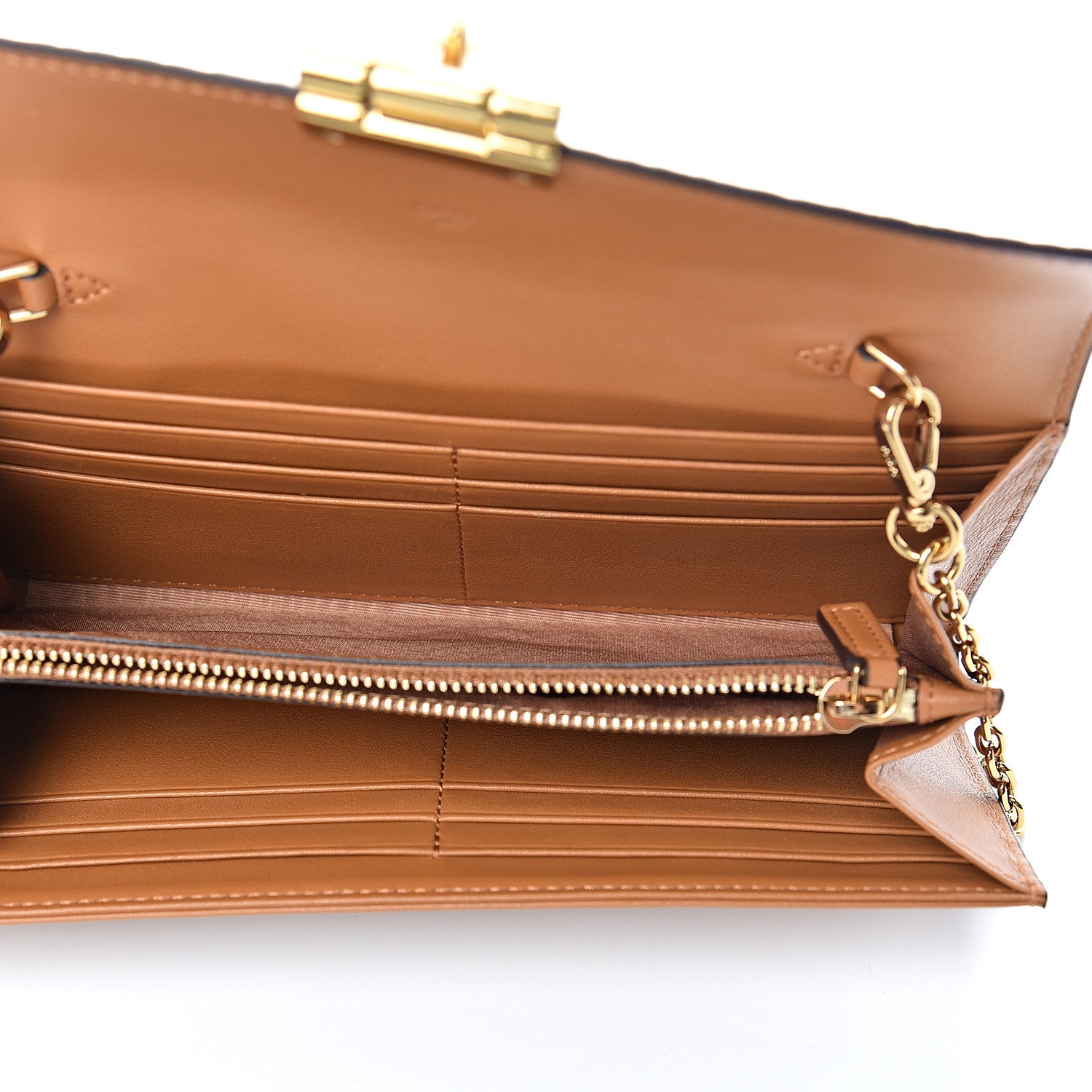 MCM Visetos Large Patricia Wallet On Chain Cognac 4 of 10