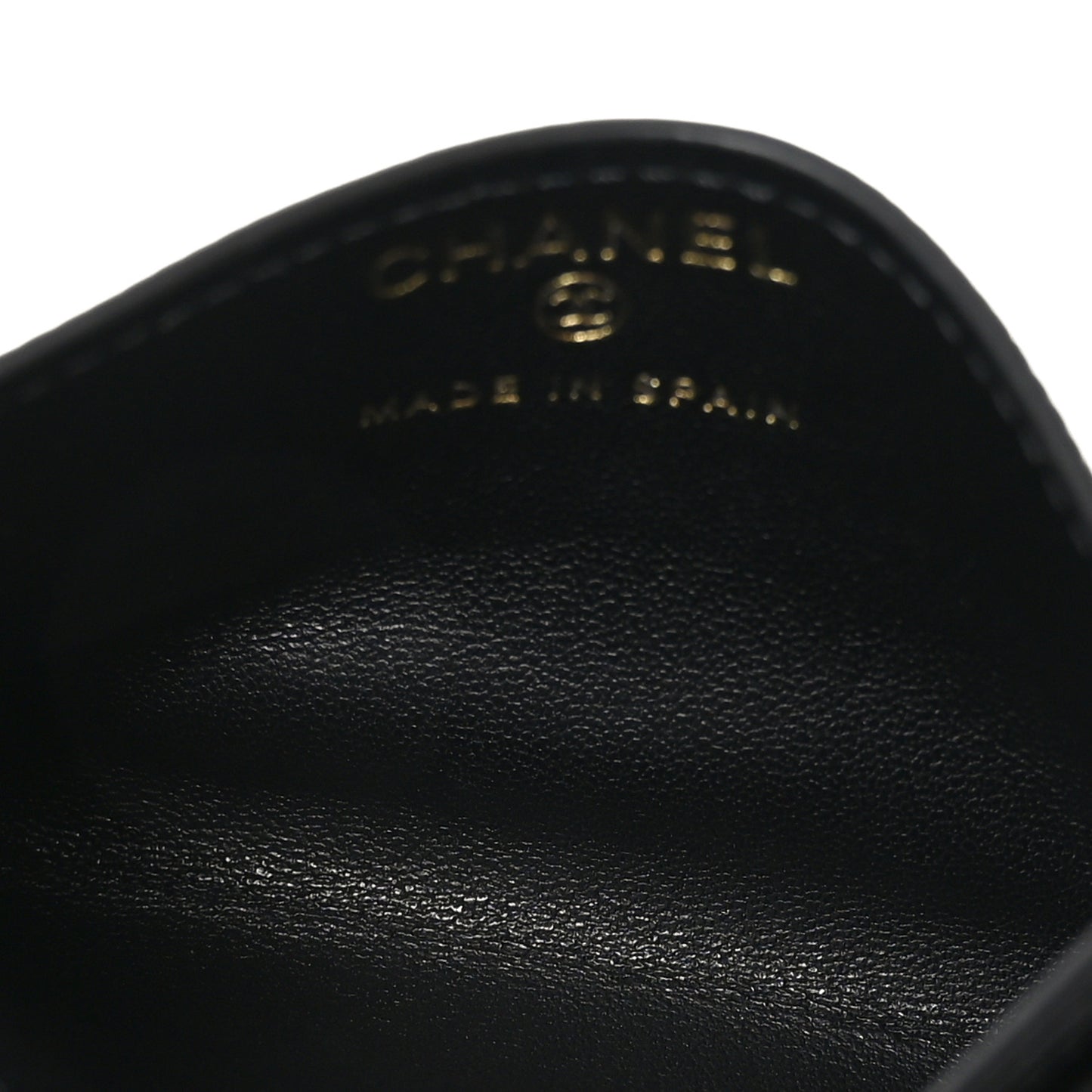 Lizard Embossed Card Holder Black