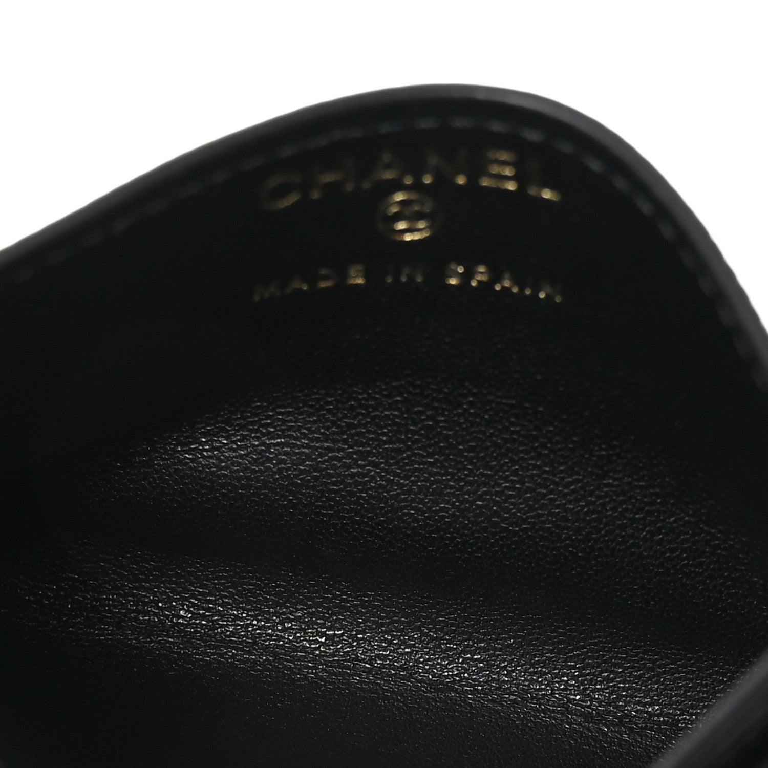 Chanel Lizard Embossed Card Holder Black 5 of 8