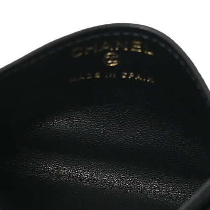Chanel Lizard Embossed Card Holder Black 5 of 8