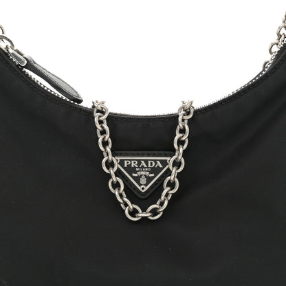 Prada Nylon Re-Edition 2005 Shoulder Bag Black 8 of 11