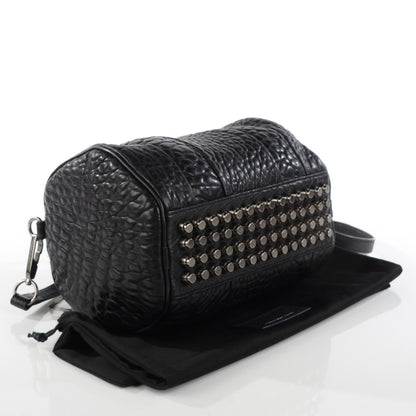 Alexander Wang Pebbled Lambskin Rockie Black w Black Nickel Hardware 4 of 8