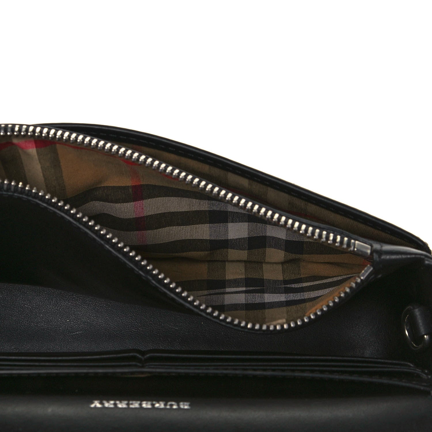 Burberry Calfskin Perforated Logo Hampshire Crossbody Black 5 of 11