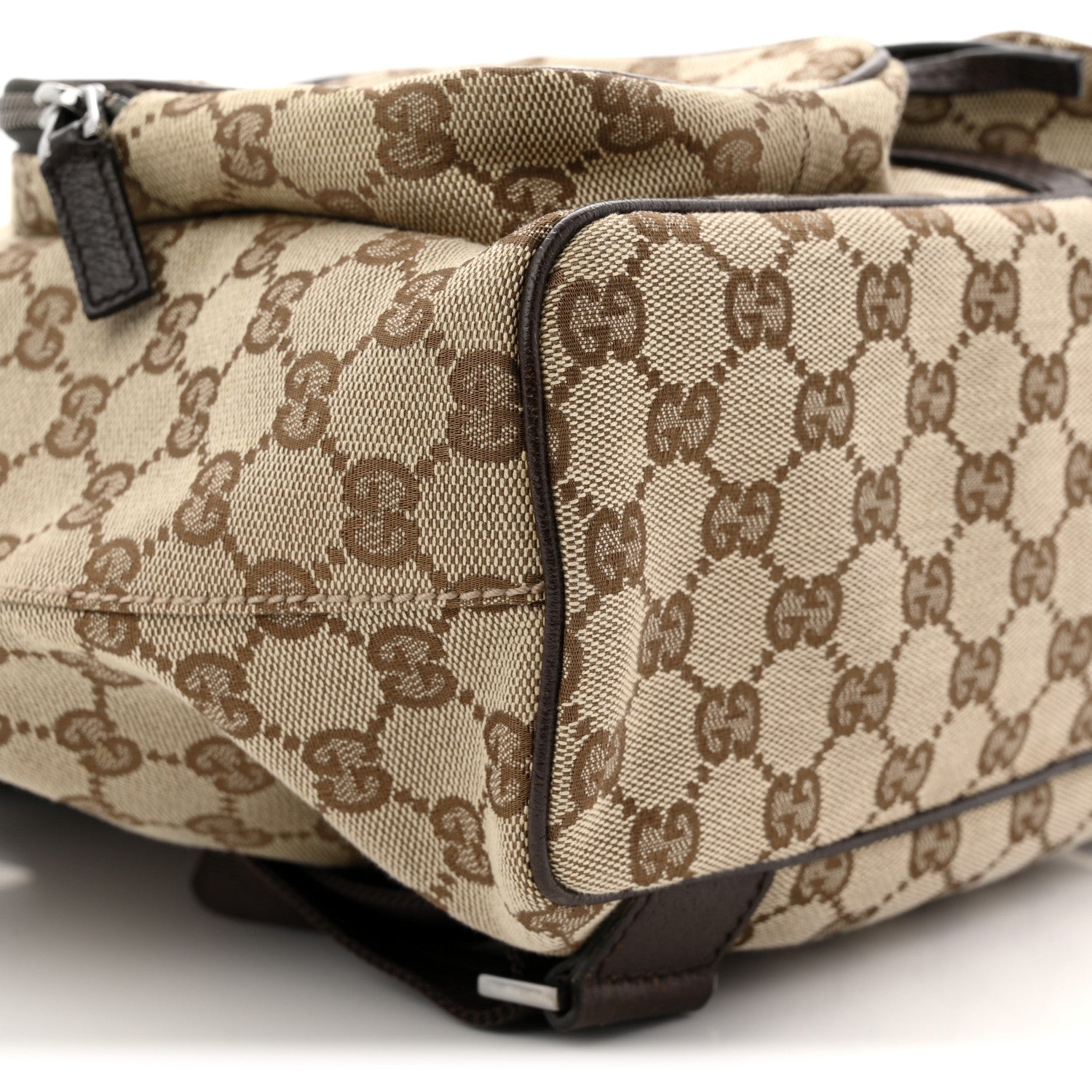 Gucci Monogram Backpack Dark Brown 9 of 12