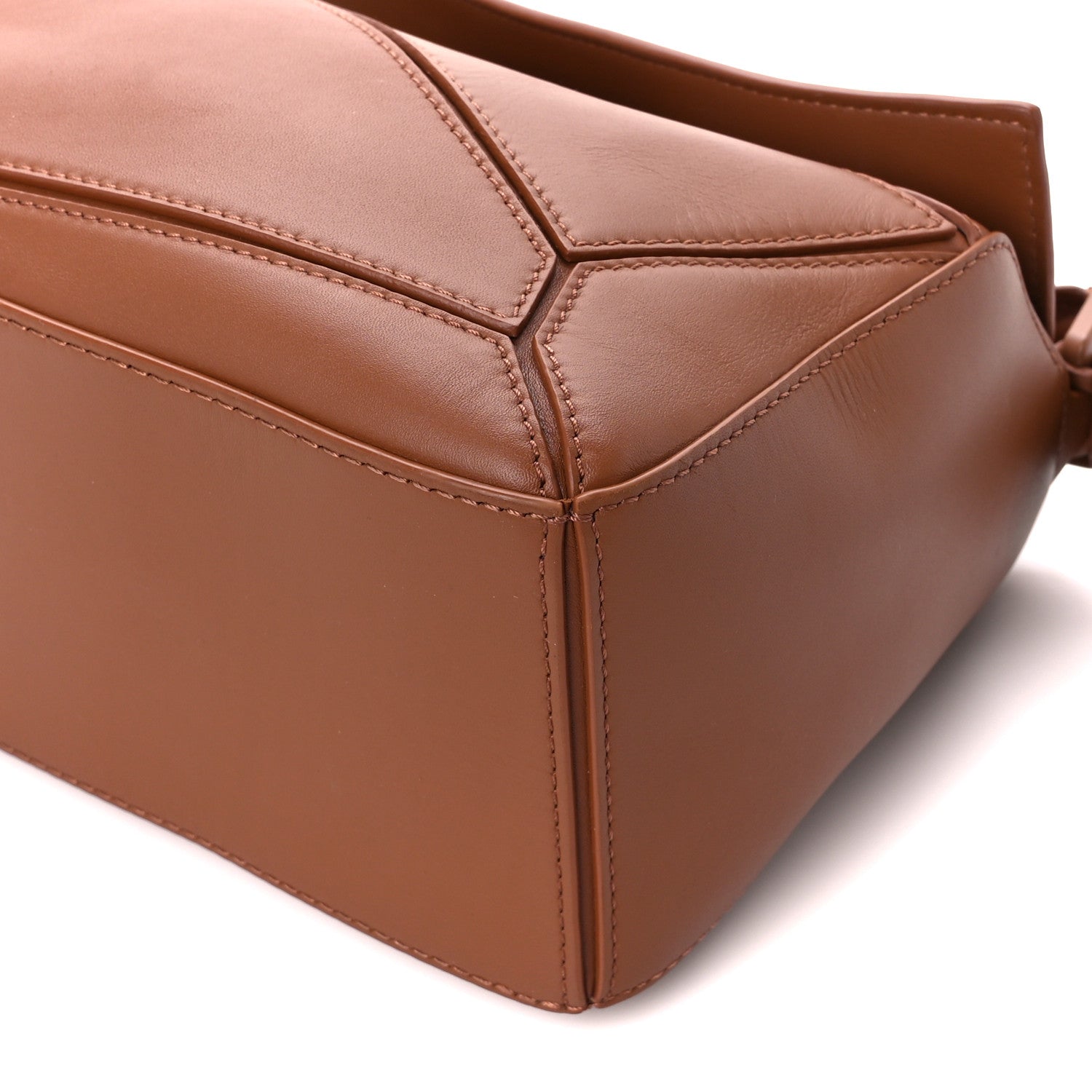 Loewe Satin Calfskin Small Puzzle Bag Pecan 12 of 12