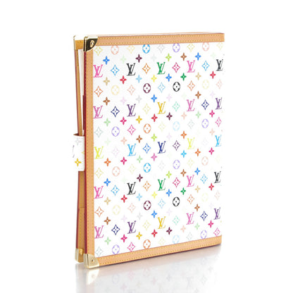 Louis Vuitton Monogram Multicolor Large Ring Agenda Cover White 3 of 7
