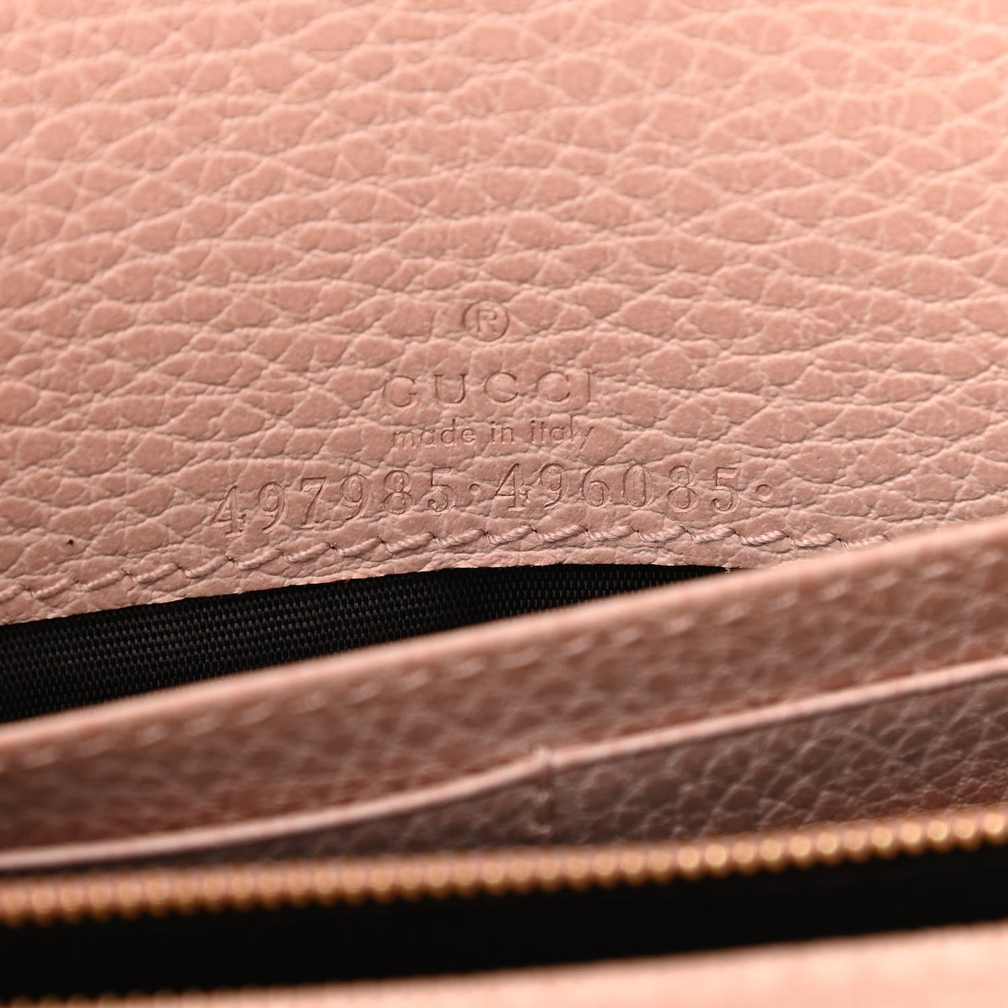 Dollar Calfskin Mini GG Marmont Chain Wallet Perfect Pink