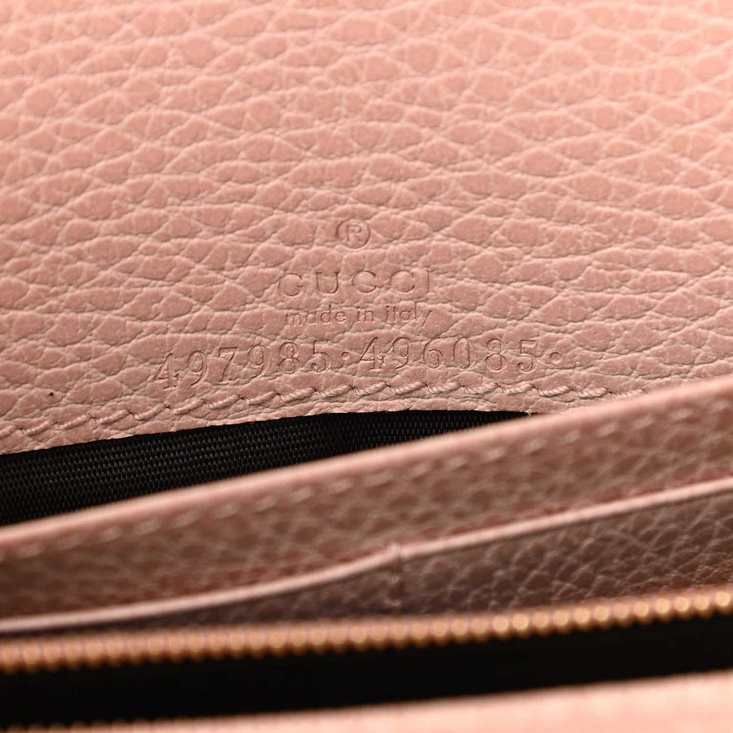Gucci Dollar Calfskin Mini GG Marmont Chain Wallet Perfect Pink 6 of 11