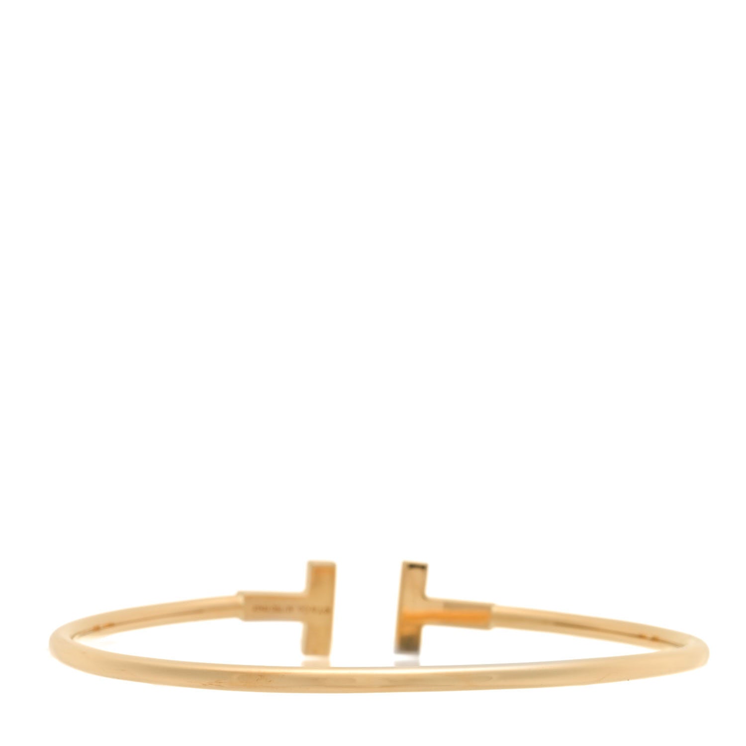 Tiffany 18K Yellow Gold T Wire Bracelet 2 of 3