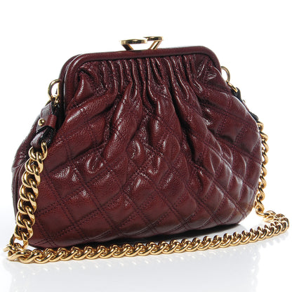 Marc Jacobs Leather Quilted Little Stam Cognac 3 of 7