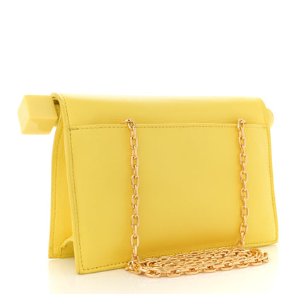 Jacquemus Smooth Calfskin La Petite Pochette Rond Carre Yellow 3 of 13