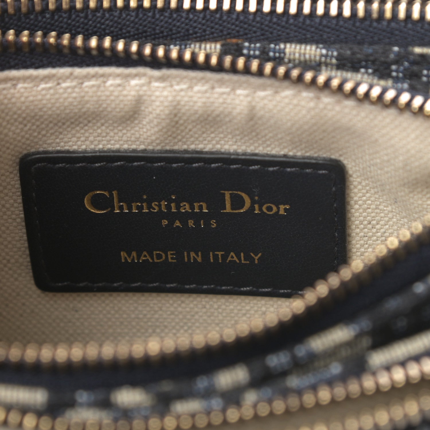 Christian Dior Oblique Saddle Pouch With Strap Navy Blue 8 of 12