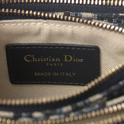 Christian Dior Oblique Saddle Pouch With Strap Navy Blue 8 of 12