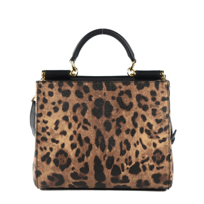 Dolce & Gabbana Dauphine Leopard Print Medium Miss Sicily Shopper Tote Naturale 1 of 6