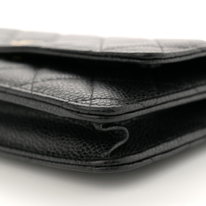 Chanel Caviar Quilted Wallet on Chain WOC Black 10 of 13
