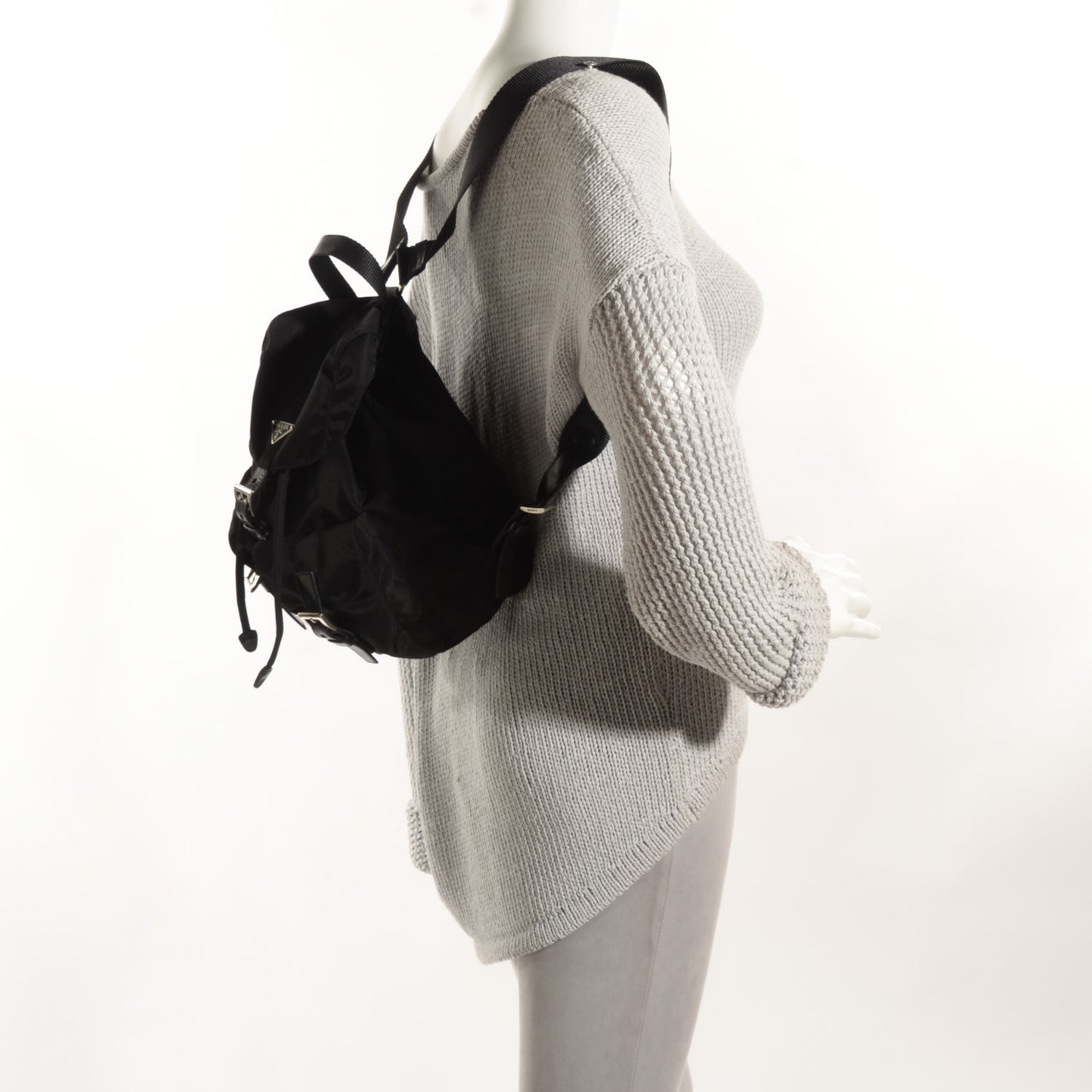 Nylon Vela Small Backpack Black
