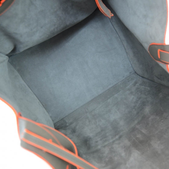 Smooth Calfskin Large Phantom Luggage Grey Orange