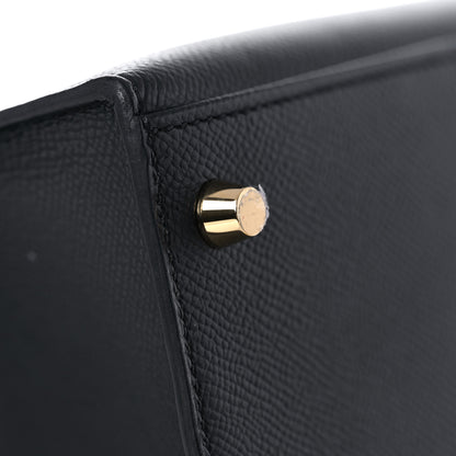 Hermes Epsom Kelly Sellier 28 Black 7 of 37