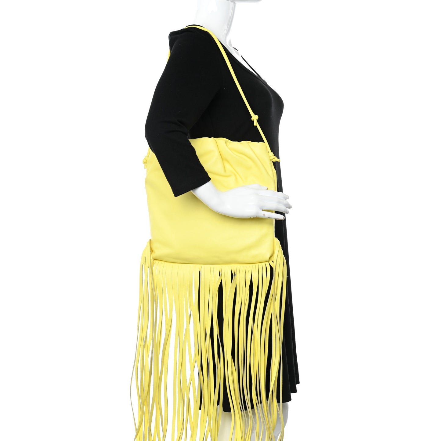 Nappa The Fringe Pouch Shoulder Bag Yellow