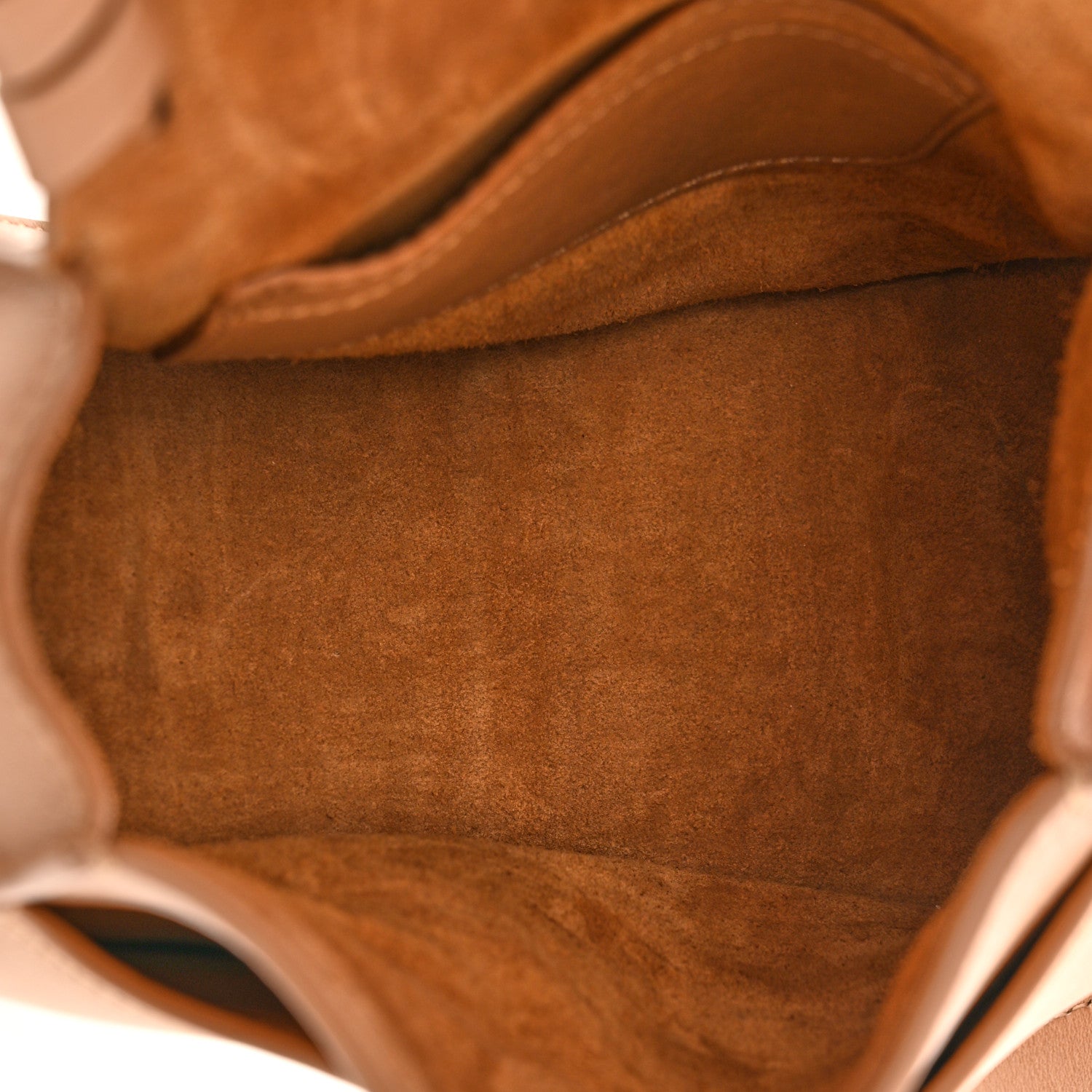Chloe Calfskin Whipstitch Mini Marcie Round Crossbody Bag Light Tan 5 of 11