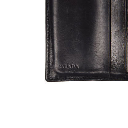 Prada Nappa Tri Fold Wallet Black 8 of 9