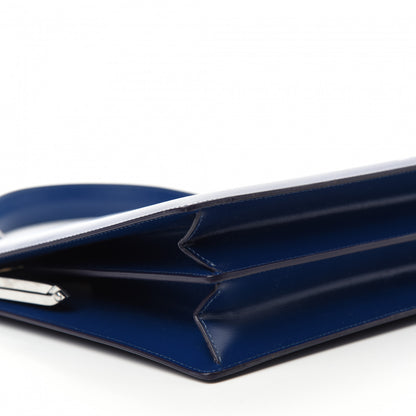 Celine Patina Box Calfskin Medium Clasp Bag Lazuli 9 of 10
