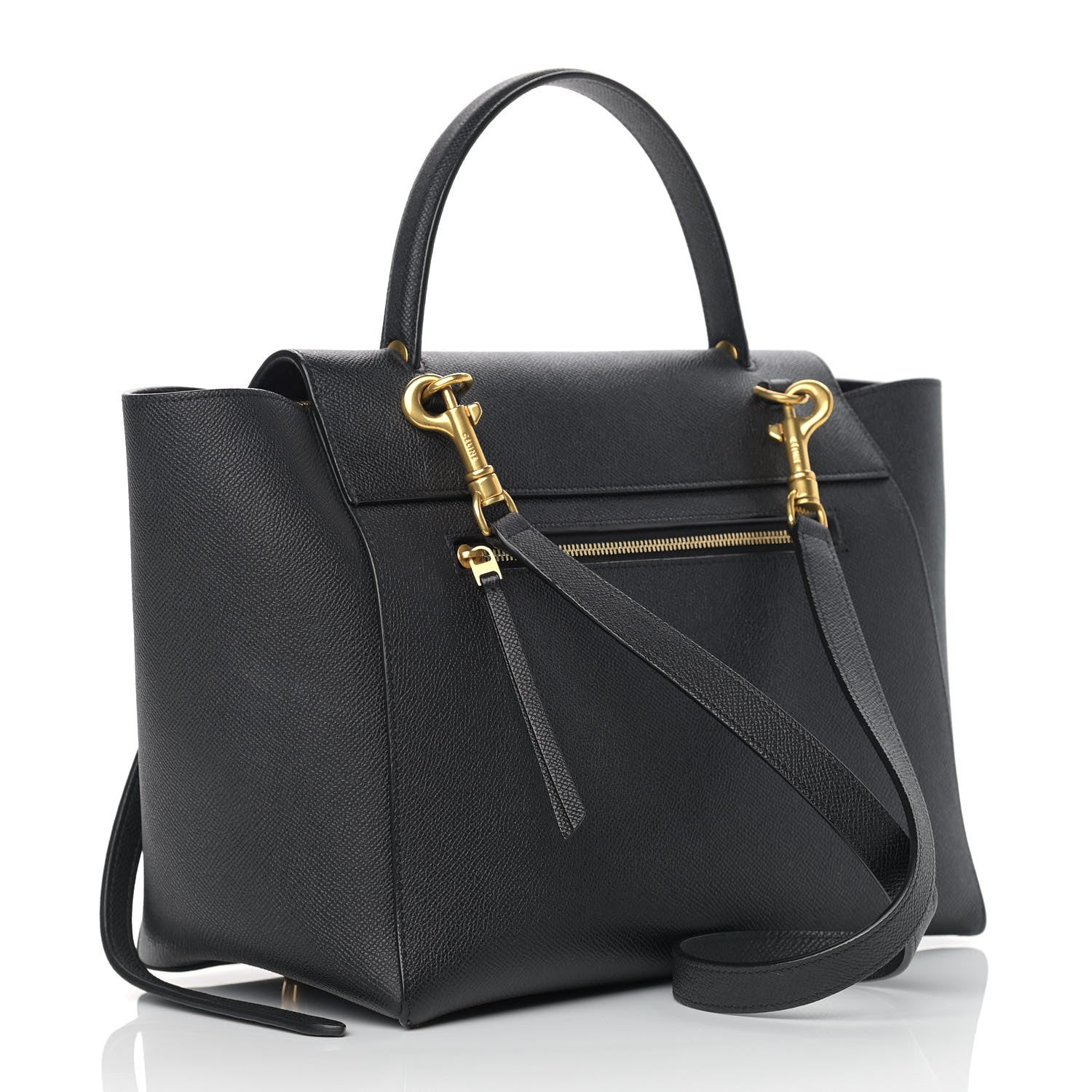 Celine Grained Calfskin Mini Belt Bag Black 3 of 13