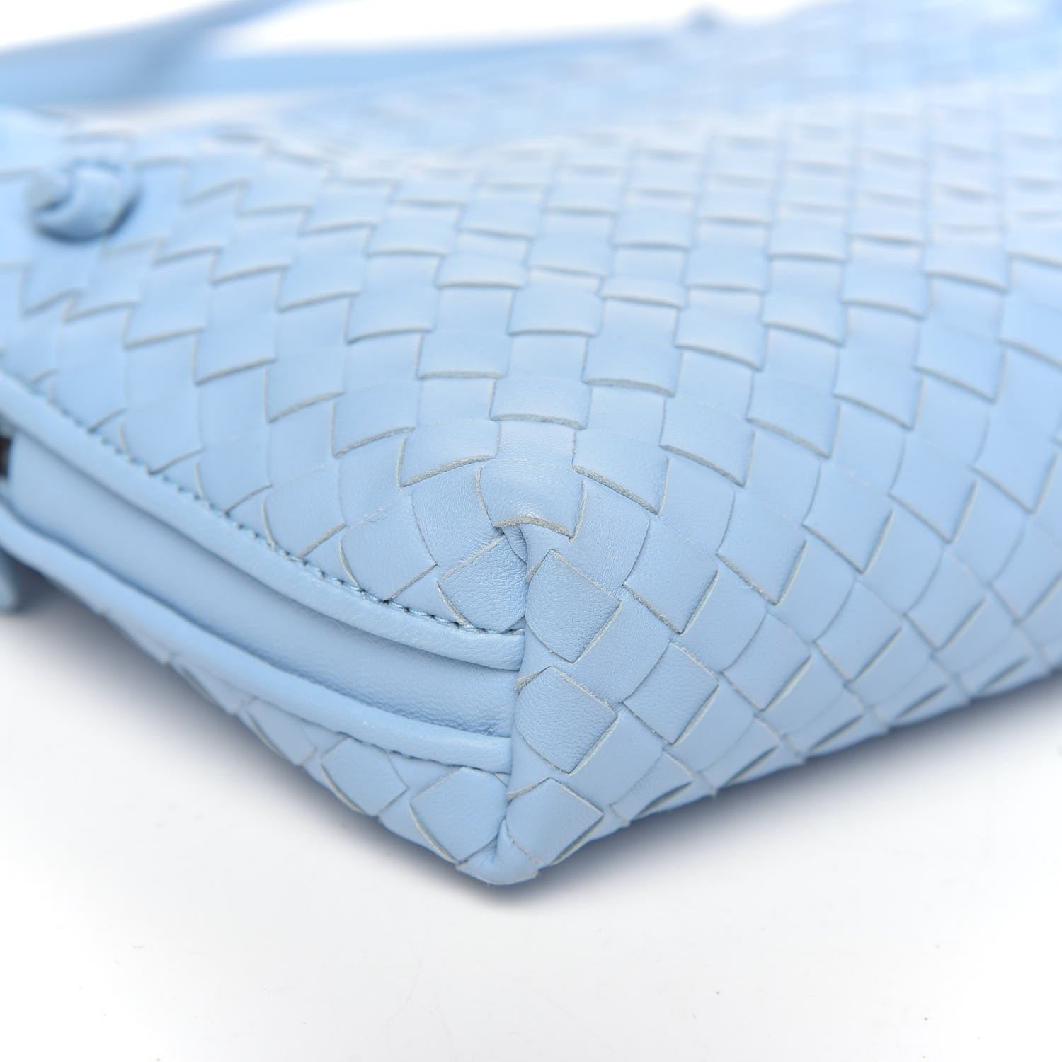 Bottega Veneta Nappa Intrecciato Nodini Crossbody Messenger Ice 8 of 9