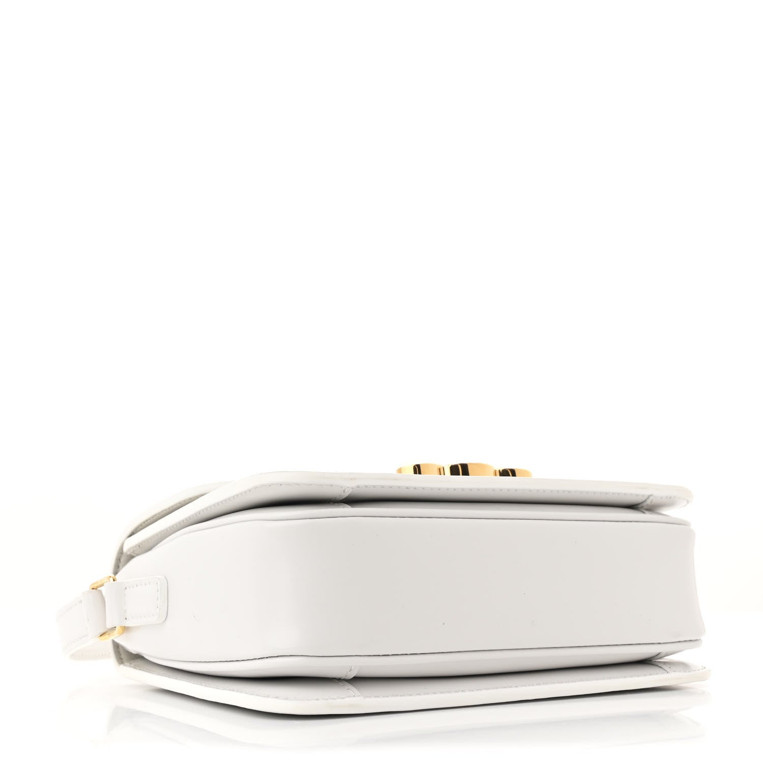 Celine Shiny Calfskin Teen Triomphe Arctic White 4 of 10