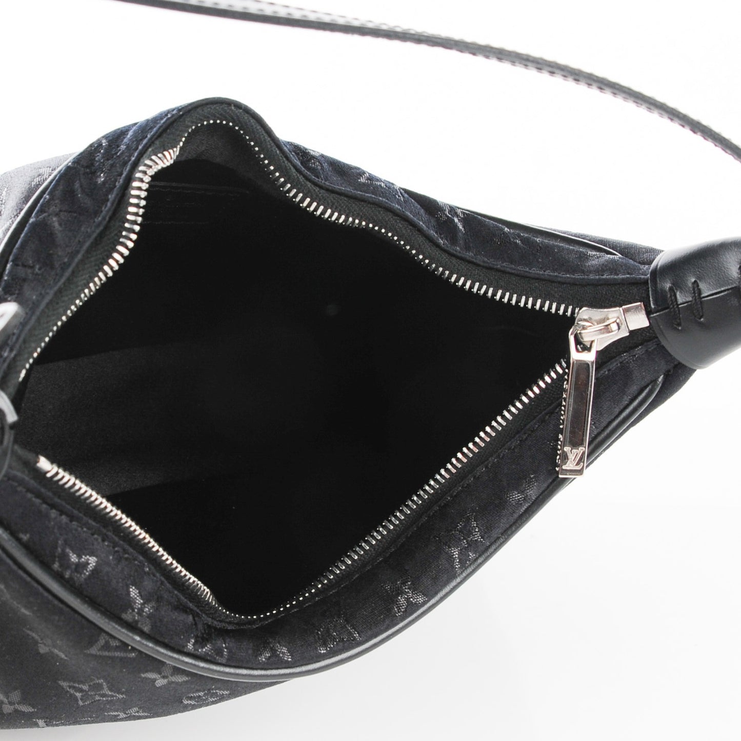 Satin Monogram Little Boulogne Black