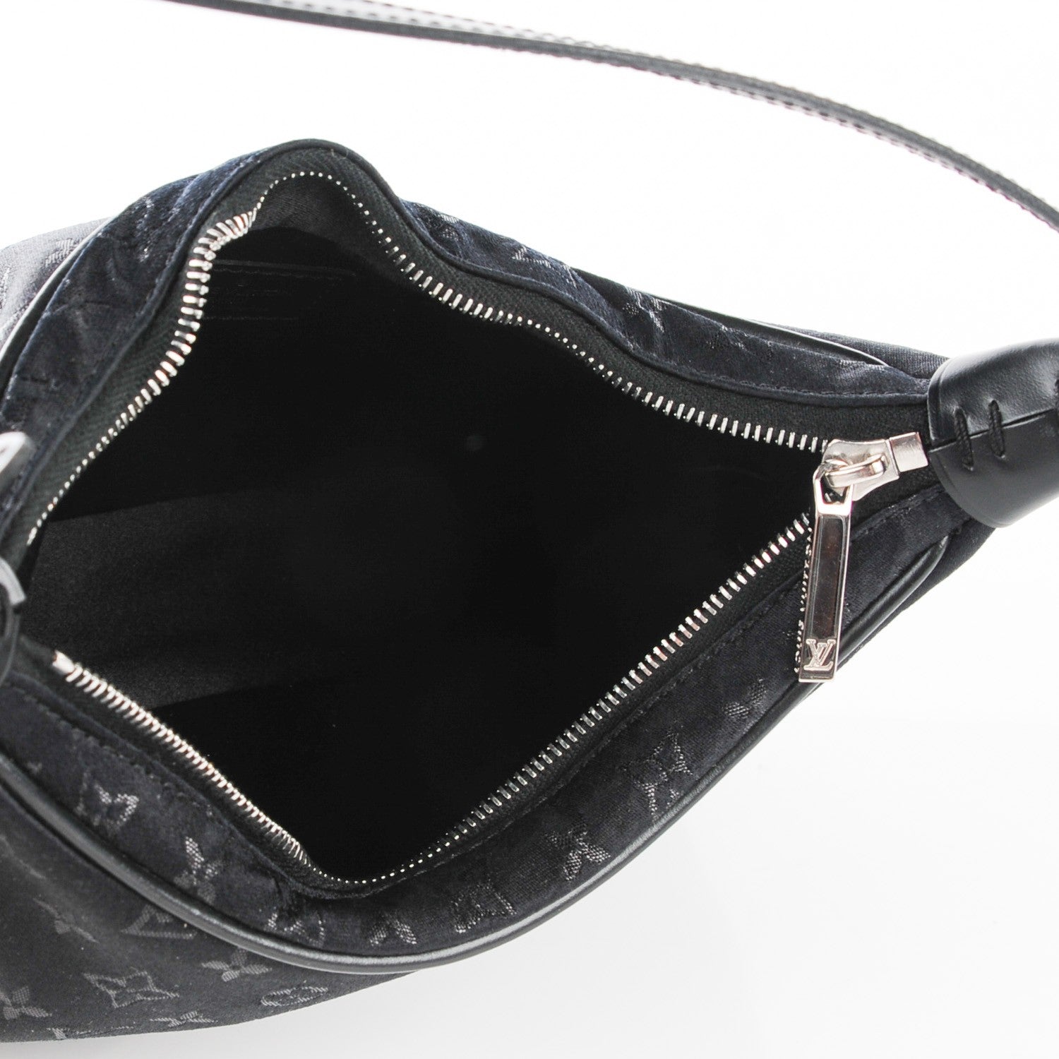 Louis Vuitton Satin Monogram Little Boulogne Black 7 of 7