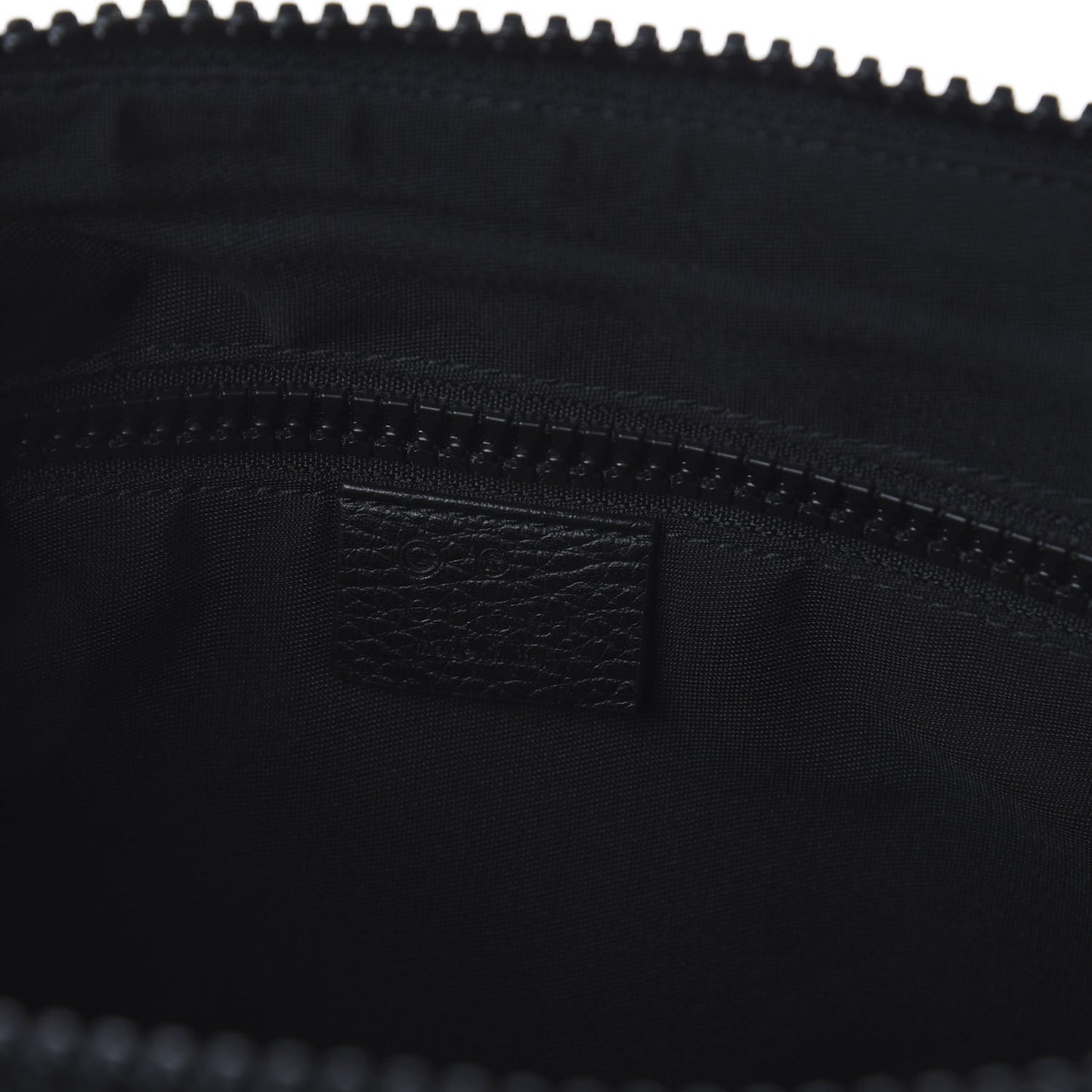 Nylon Monogram Medium Flat Messenger Bag Black