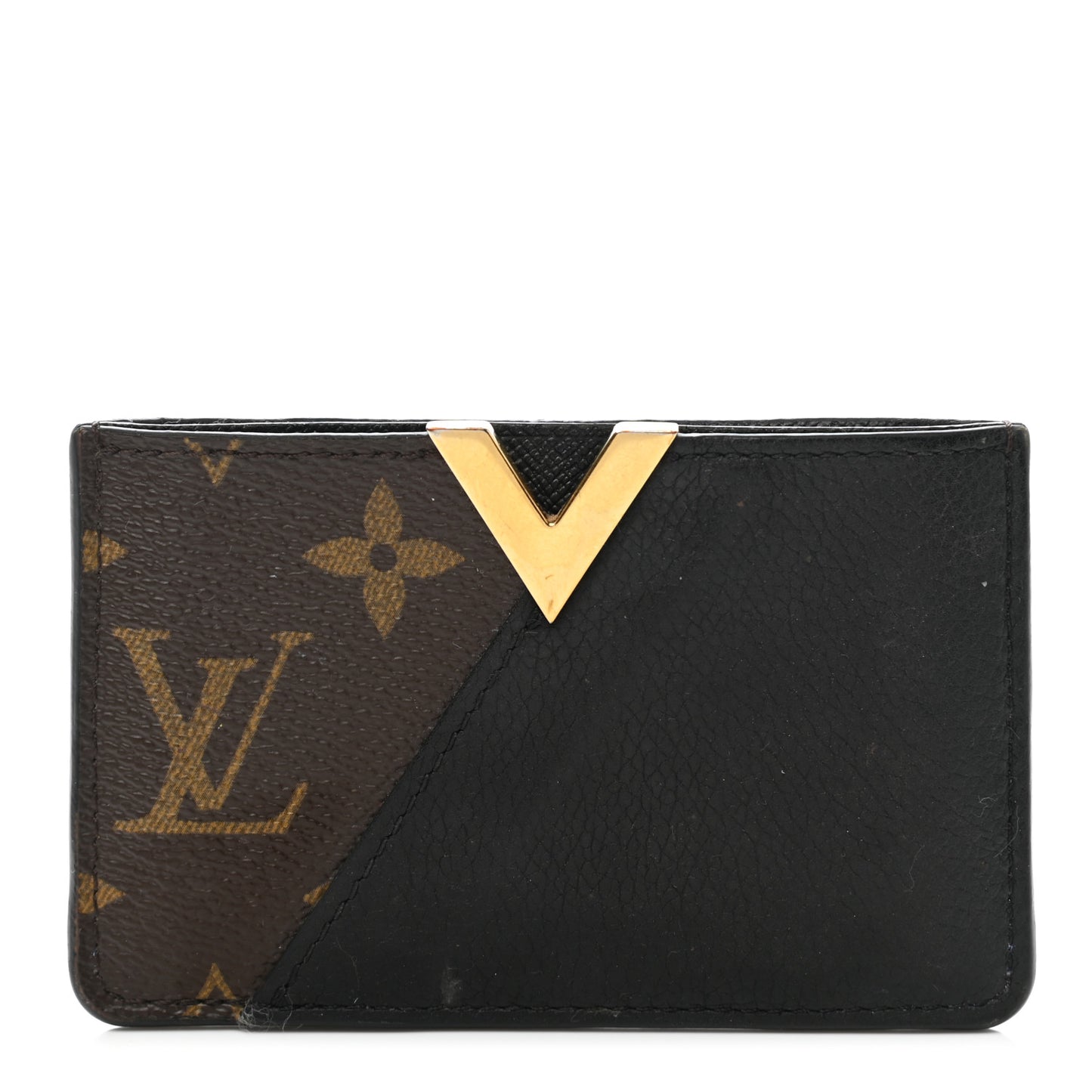 Monogram Calfskin Kimono Card Holder Black