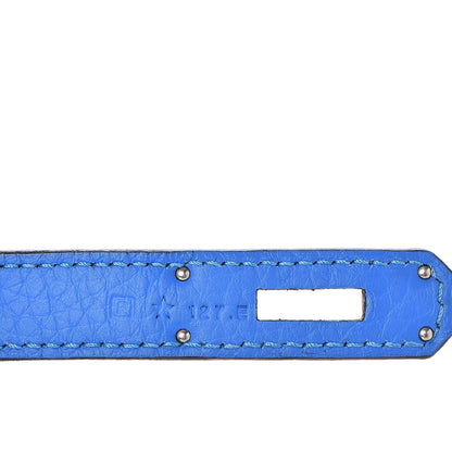 Hermes Taurillon Clemence Birkin 35 Bleu Hydra 16 of 33