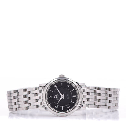 Omega Stainless Steel 22mm De Ville Quartz Watch Black 4570.50 2 of 7