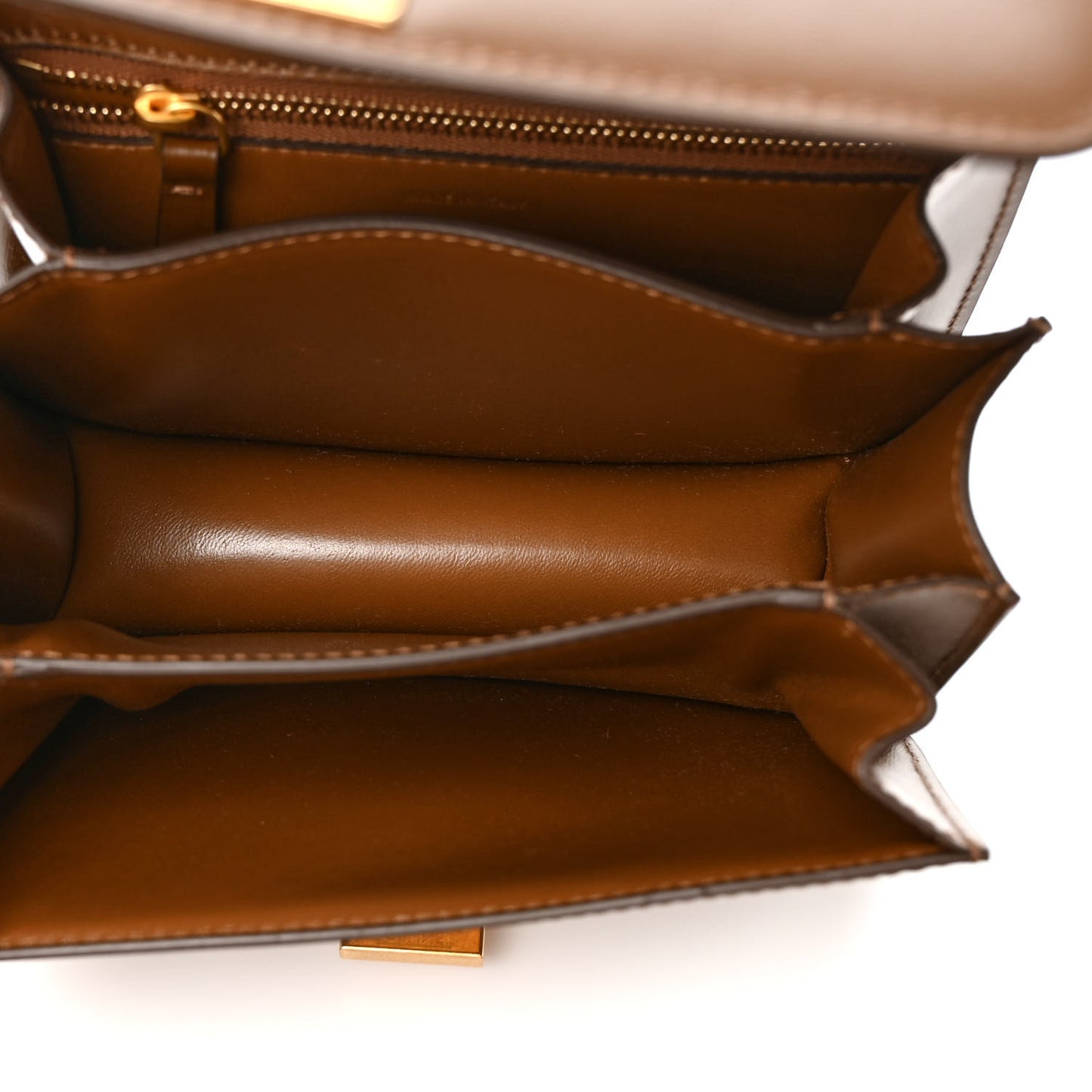 Smooth Calfskin Small Classic Box Flap Bag Camel