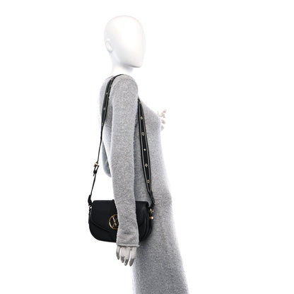 Louis Vuitton Grained Calfskin LV Pont 9 Soft MM Black 2 of 9
