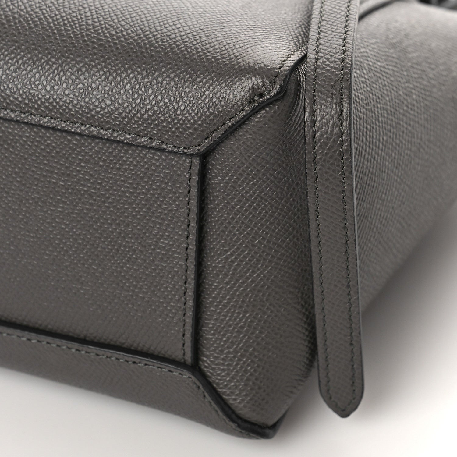 Celine Grained Calfskin Nano Belt Bag Grey 7 of 7