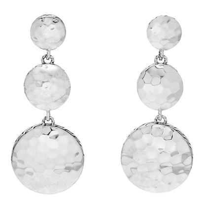 John Hardy Sterling Silver Palu Triple Circle Drop Earrings 1 of 4