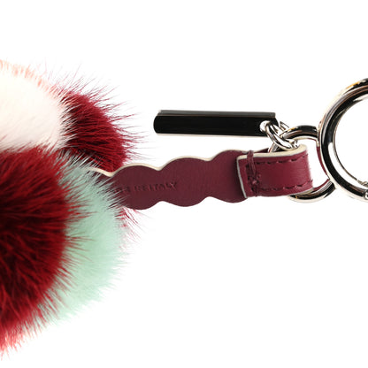 Fendi Mink Fur Calfskin Fun Fair Bag Charm Multicolor 3 of 5