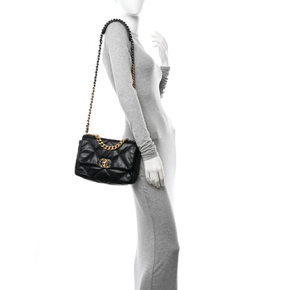 Chanel Goatskin Quilted Medium Chanel 19 Flap Black 2 of 10