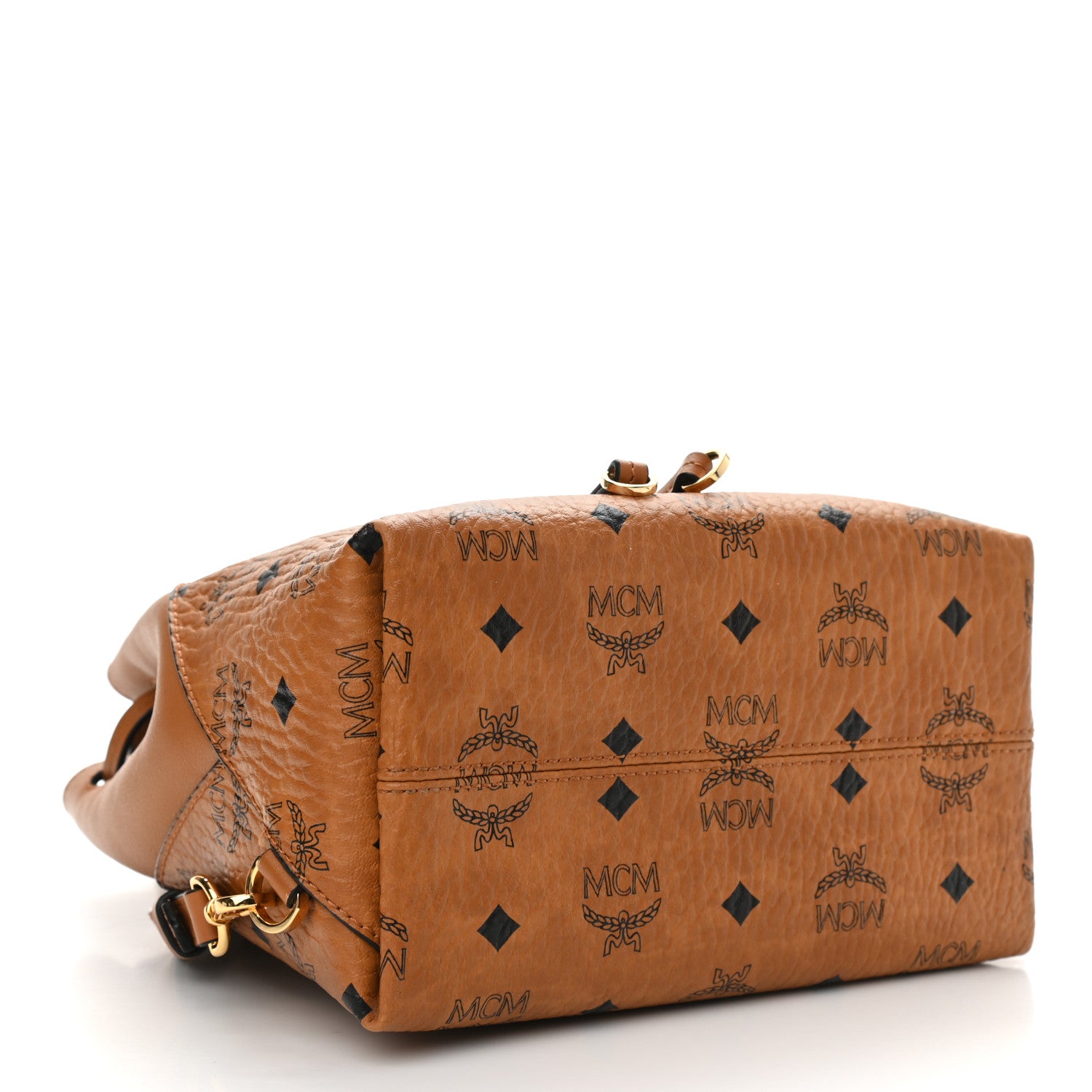 MCM Visetos Small Essential Backpack Cognac 4 of 11