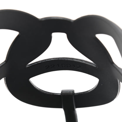 Hermes Rubber Womens Egerie Sandals 37 Black 8 of 8