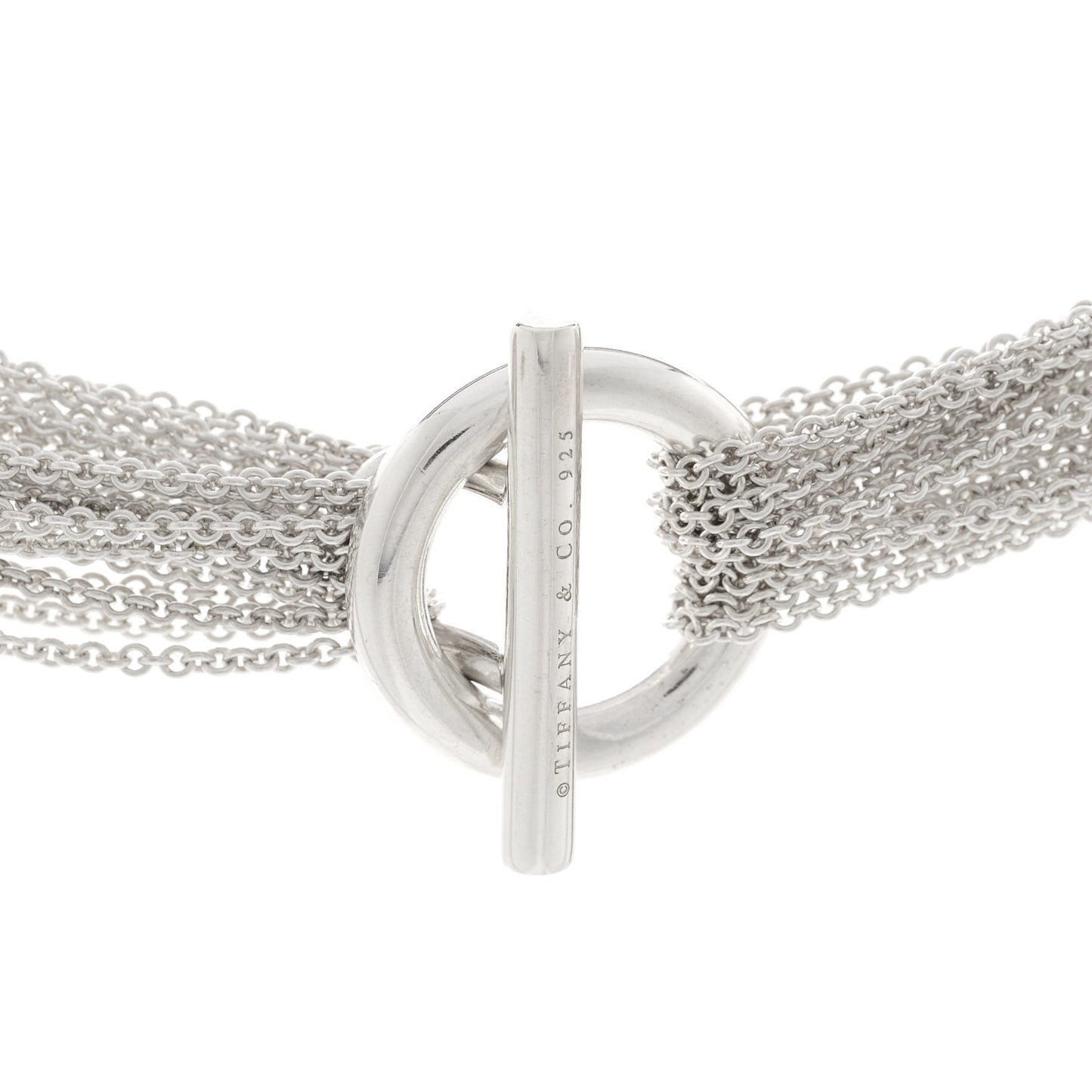 Sterling Silver Heart Mesh Necklace