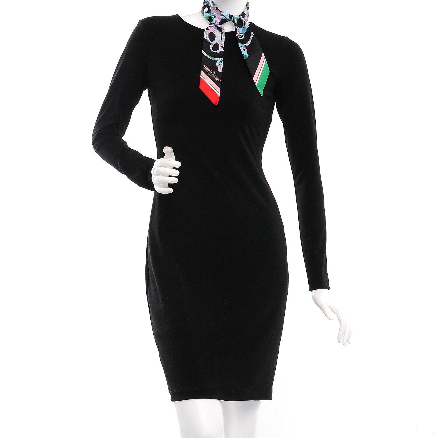 Hermes Silk Cavalcadour Morning Twilly Noir Rouge Vert 2 of 4