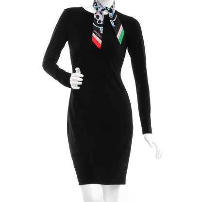 Hermes Silk Cavalcadour Morning Twilly Noir Rouge Vert 2 of 4
