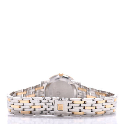Omega Stainless Steel 18K Yellow Gold Diamond Bezel Mother of Pearl 27mm De Ville Quartz Watch 413.25.27.60.55.001 3 of 4