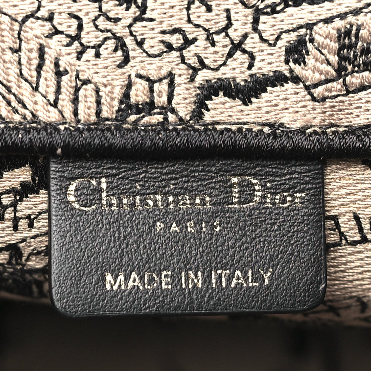 Christian Dior Canvas Embroidered Medium Plan De Paris Book Tote Beige Multi 6 of 10