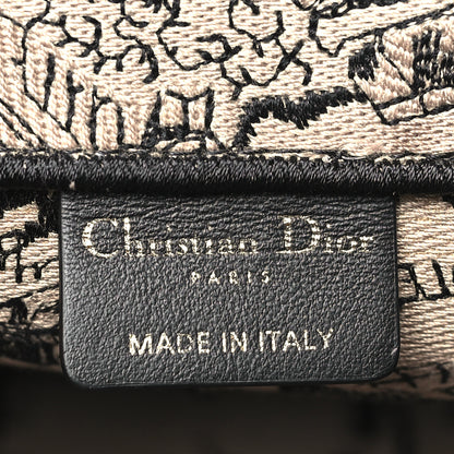 Christian Dior Canvas Embroidered Medium Plan De Paris Book Tote Beige Multi 6 of 10