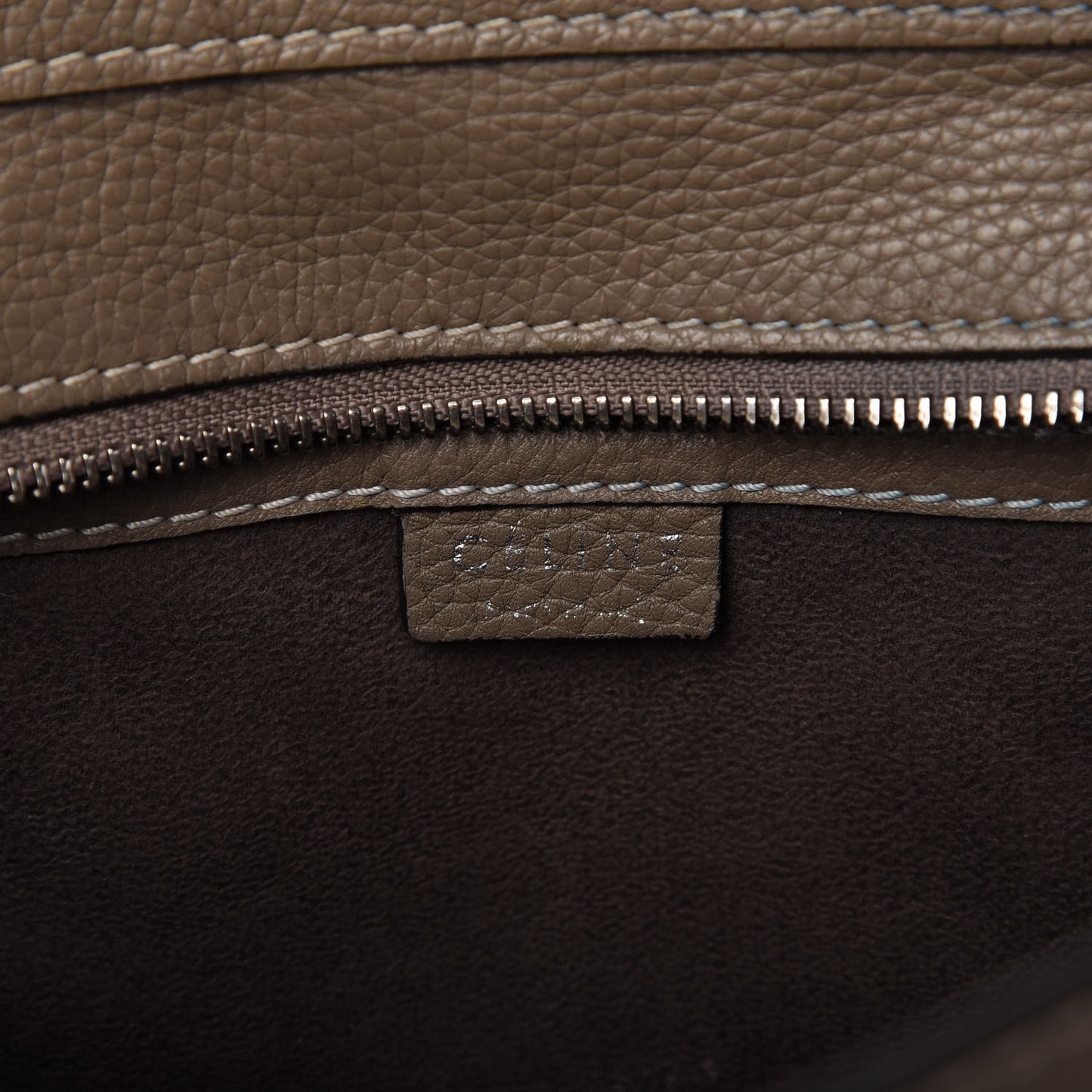 Drummed Calfskin Nano Luggage Souris